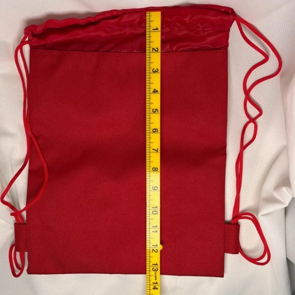 Disney Mickey & Minnie Drawstring Bag Backpack‎ Cinch Sack Red